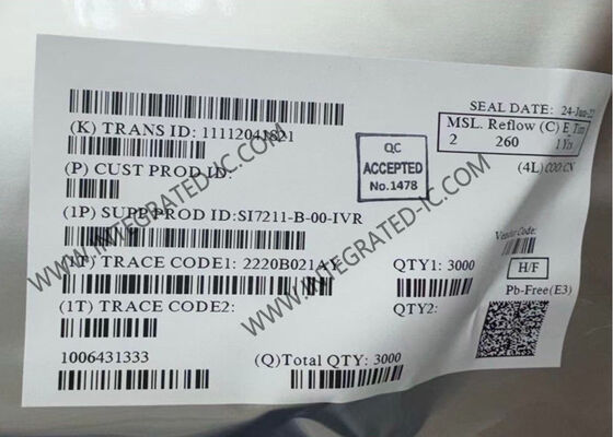 SI7211-B-00-IVR 7kHz Efek Hall Sensor Posisi Magnetik IC