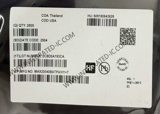 Chip Sirkuit Terpadu MAX20040BATPA/VY 12V Konverter Dengan Arsitektur Jembatan H