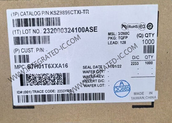Ethernet IC KSZ9896CTXI 6-Port Gigabit Ethernet Switch Chip Ethernet TQFP-128